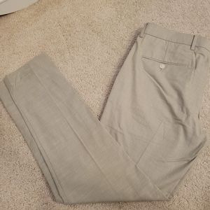 Express Mens Dress Pants Light Beige Skinny Fit